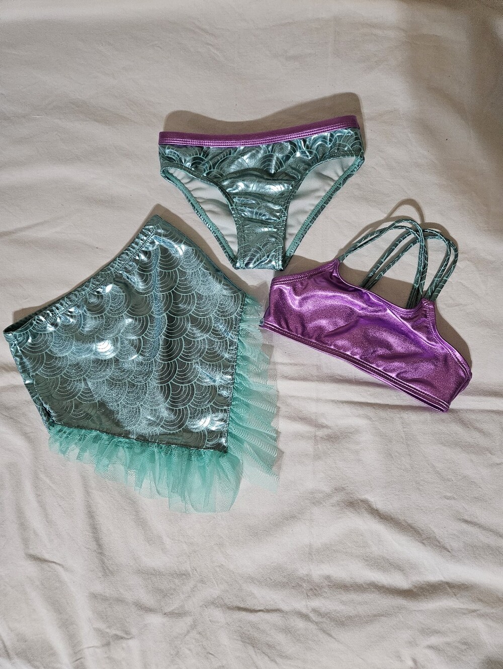 3 Piece Wonder Nation Mermaid Swimsuit